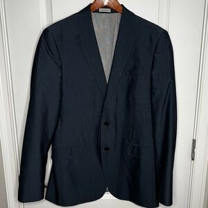 JF J Ferrar Slim fit dark blue dress suit jacket 44